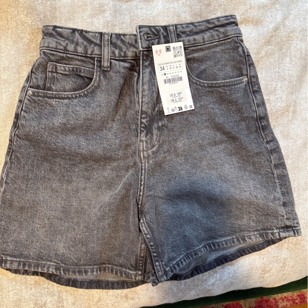 Zara Gray Jean Shorts